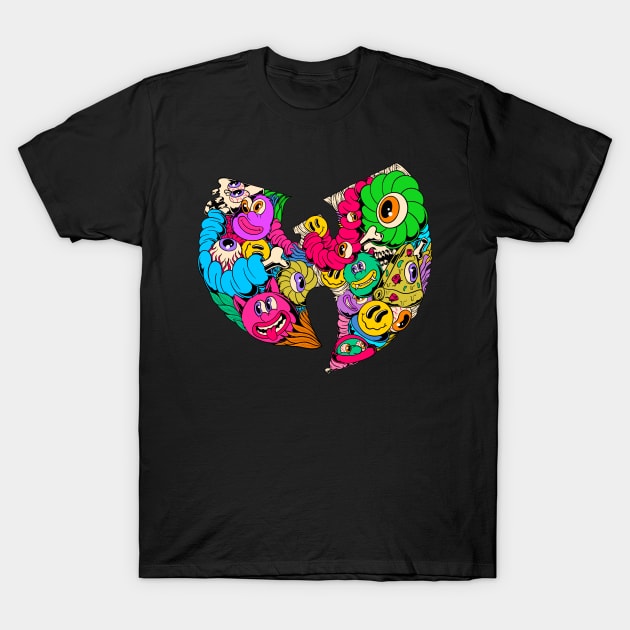 Wutang Doodle Art T-Shirt by Moza Design